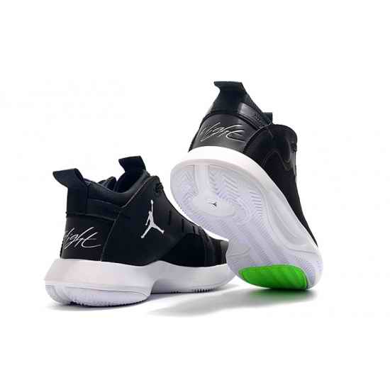 Air Jordan Jumpman Flight Men Shoes Black Green-1